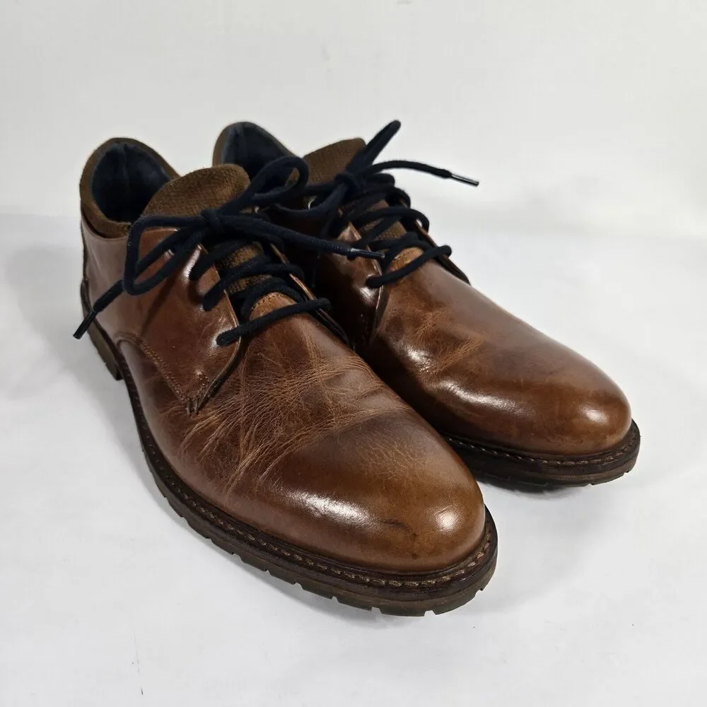Bull‎ Boxer Men's Size 41 US Size 8 Brandyn Brown Leather Derby Shoes